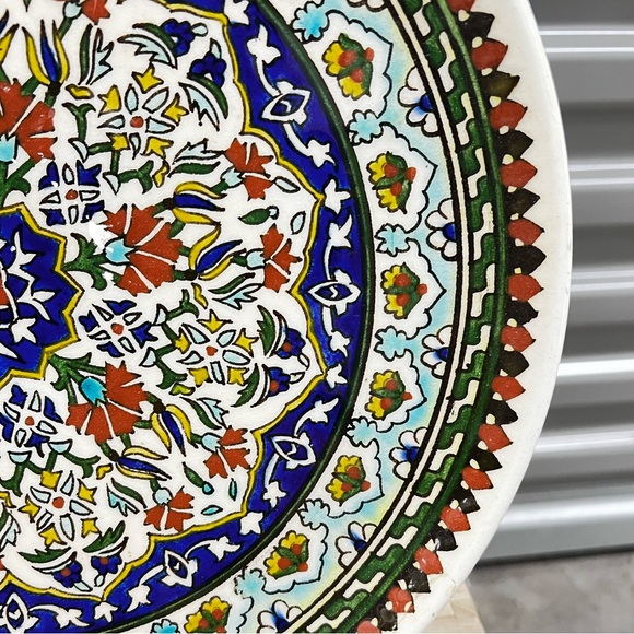 Vintage Turkish Kütayah Pottery Serving Dish - Picture 4 of 7